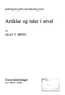 Cover of: Artiklar og taler i utval