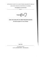 Cover of: Das Volkslied in Westmazedonien: e. Strukturvergleich von Text u. Musik