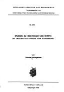 Cover of: Studien zu Individuum und Mystik im Tristan Gottfrieds von Strassburg