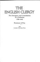 Cover of: The English clergy by Rosemary O'Day