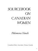 Cover of: Sourcebook on Canadian women