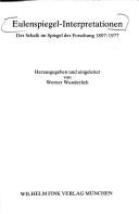 Cover of Eulenspiegel-Interpretationen