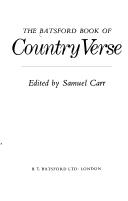 Cover of The Batsford book of country verse