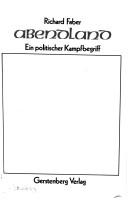 Cover of: Abendland: e. "polit. Kampfbegriff"