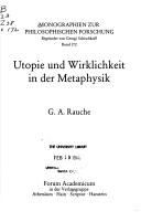 Cover of: Utopie und Wirklichkeit in der Metaphysik