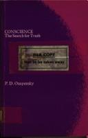 Cover of: Conscience by P. D. Ouspensky