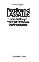 Cover of: Ferdinand Lassalle by Hans Peter Bleuel, Hans Peter Bleuel