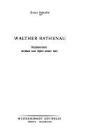Cover of: Walther Rathenau: Repräsentant, Kritiker u. Opfer seiner Zeit