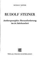 Cover of: Rudolf Steiner by Meyer, Rudolf