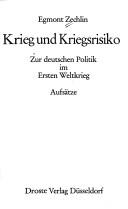 Cover of: Krieg und Kriegsrisiko by Egmont Zechlin