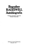 Cover of: Autobiografia by Bogusław Radziwiłł