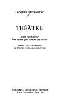 Cover of: Théâtre