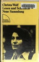 Cover of: Lesen und Schreiben by Christa Wolf