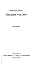 Cover of: Hartmann von Aue by Peter Wapnewski