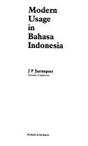 Cover of: Modern usage in Bahasa Indonesia