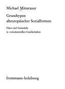 Cover of: Grundtypen alteuropäischer Sozialformen: Haus u. Gemeinde in vorindustriellen Gesellschaften