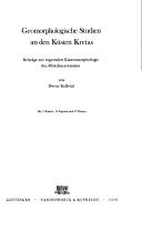 Cover of: Geomorphologische Studien an den Küsten Kretas: Beitr. zur regionalen Küstenmorphologie d. Mittelmeerraumes