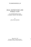 Oral repertoire and world view by Juha Pentikäinen