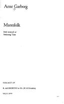 Cover of: Mannfolk