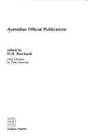 Cover of: Australian official publications