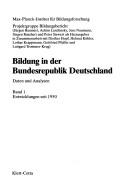 Cover of: Bildung in der Bundesrepublik Deutschland: Daten u. Analysen