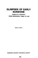 Cover of: Glimpses of early Sunshine | Edith Popp