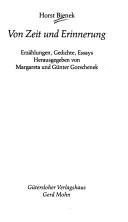 Cover of: Von Zeit und Erinnerung: Erzählungen, Gedichte, Essays