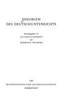 Cover of: Theorien des Deutschunterrichts by hrsg. von Juliane Eckhardt u. Hermann Helmers.