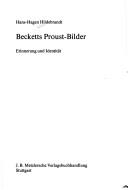 Cover of: Becketts Proust-Bilder: Erinnerung u. Identität