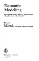 Cover of: Economic modelling | 