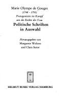 Cover of: Politische Schriften in Auswahl by Olympe de Gouges