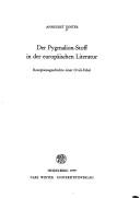 Cover of: Der Pygmalion-Stoff in der europäischen Literatur: Rezeptionsgeschichte e. Ovid-Fabel