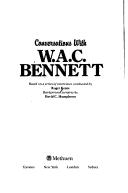 Cover of: Conversations with W. A. C. Bennett