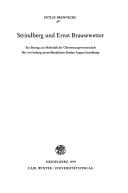 Cover of: Strindberg und Ernst Brausewetter: e. Beitr. zur Methodik d. Übersetzungswiss.