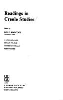 Cover of: Readings in Creole studies