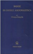 Index in Orphei Argonautica by Giuseppe Pompella