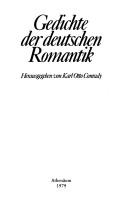 Cover of: Gedichte der deutschen Romantik by hrsg. von Karl Otto Conrady.