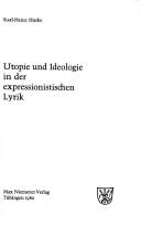Cover of: Utopie und Ideologie in der expressionistischen Lyrik