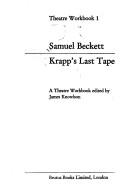 Cover of: Samuel Beckett, Krapp's last tape by edited by James Knowlson.