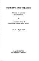 Cover of: Trawthe and treason: the sin of Gawain reconsidered : a thematic study of Sir Gawain and the Green Knight