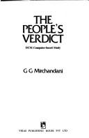 The people's verdict by G. G. Mirchandani