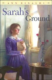 Cover of: Sarah's ground