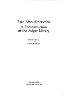 Cover of: Rare Afro-Americana: a reconstruction of the Adger Library