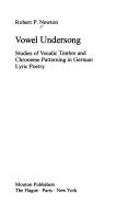 Cover of: Vowel undersong | Robert P. Newton