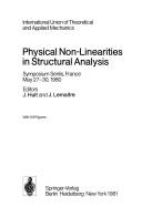 Physical non-linearities in structural analysis by Jan A. H. Hult