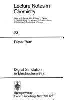 Digital simulation in electrochemistry by Dieter Britz