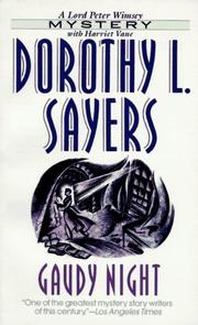 Cover of: Gaudy Night (Lord Peter Wimsey Mystery) by Dorothy L. Sayers