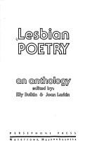 Cover of: Lesbian poetry, an anthology
