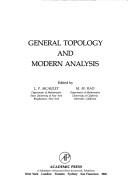 General topology and modern analysis by M. M. Rao