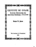 Cover of: Century of color: exterior decoration for American buildings, 1820-1920